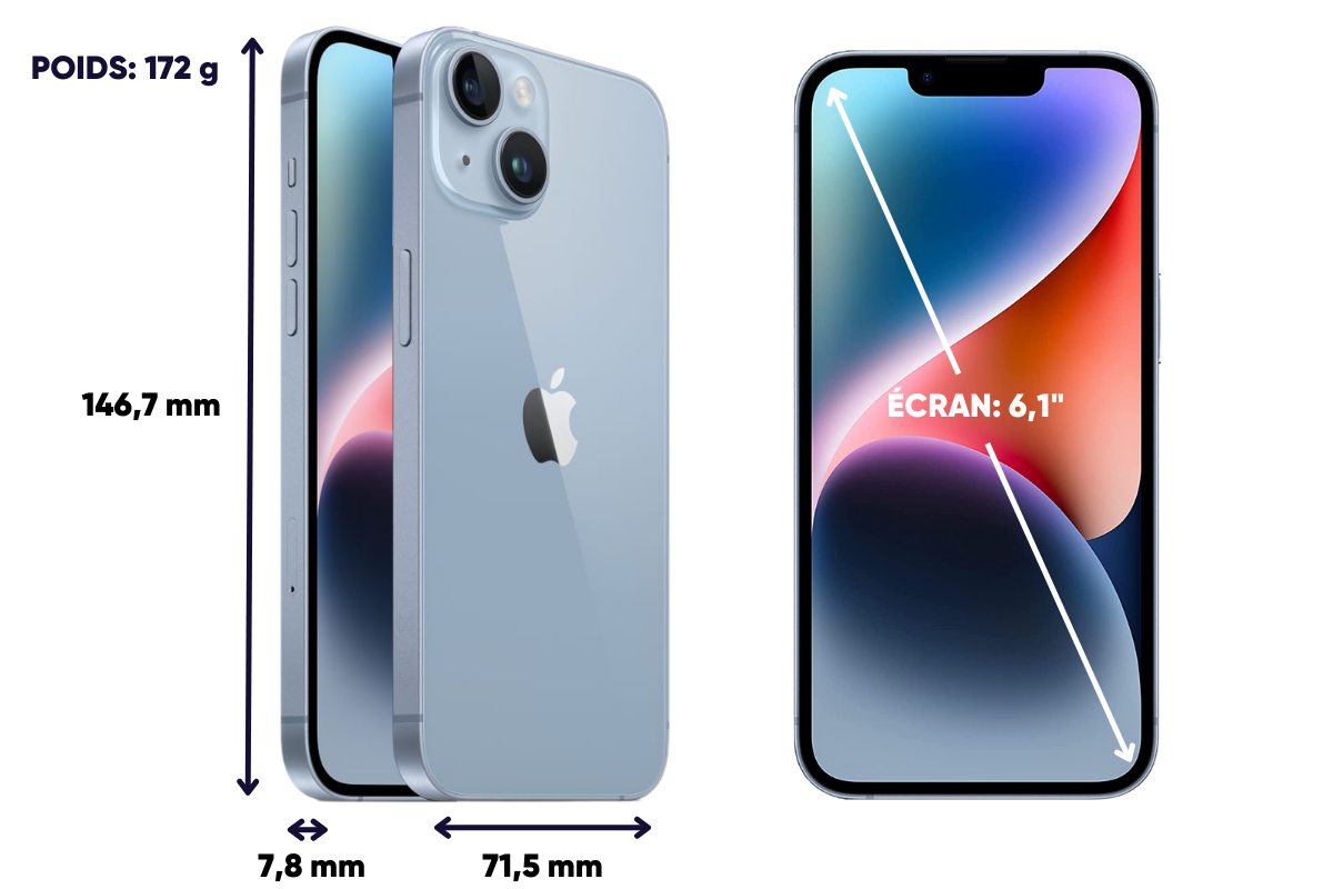 iPhone 14 128 Go Mauve - Premium - CertiDeal